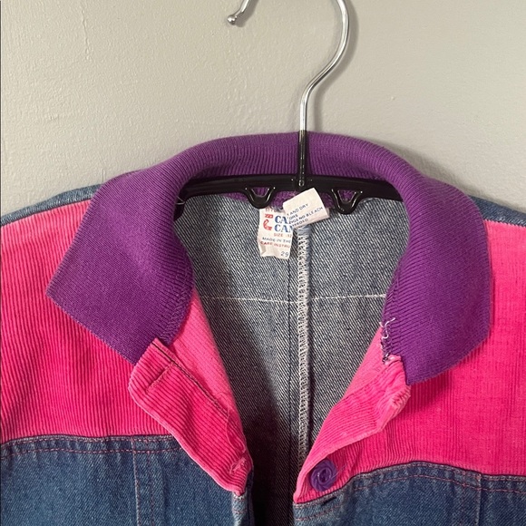 Catton Candy Pink and Blue Kids One Piece Jean With Cats Size 12 Months - Picture 7 of 13